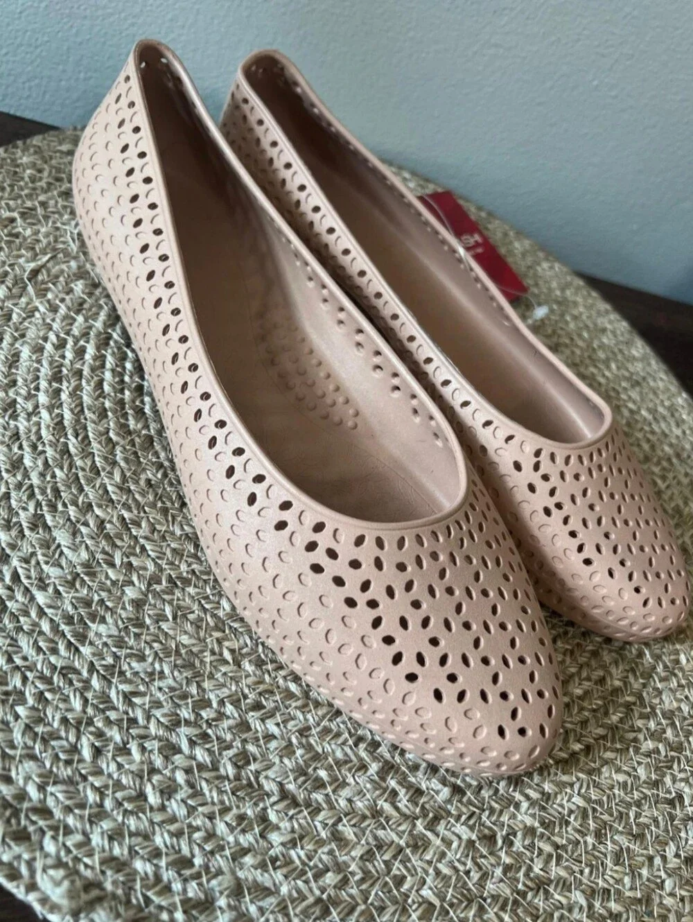 Okabashi Samantha Ballet Flats Size 8 Women's Blush / Nude Color.